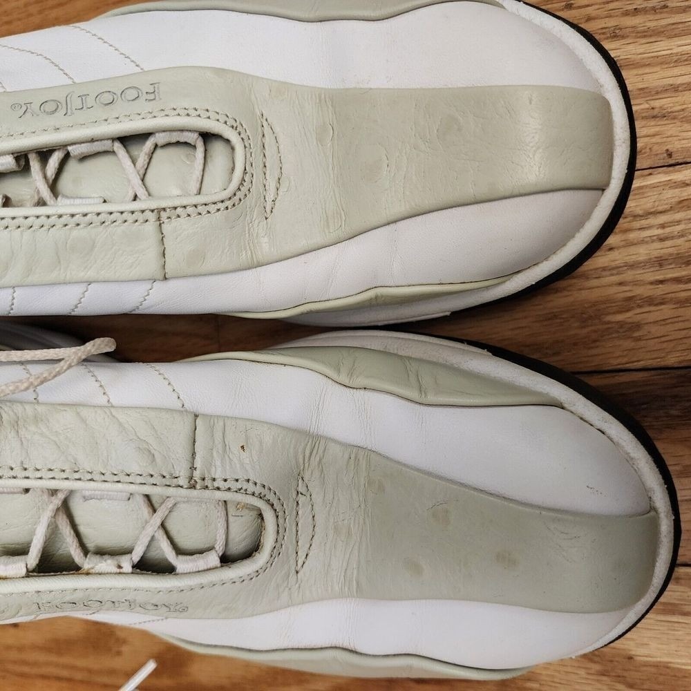 FootJoy Contour Series Womens Size‎  7 M Golf Shoes Oxfords Leather White/Beige - Picture 15 of 15